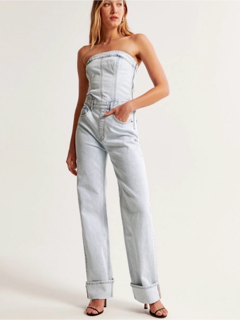 Abercrombie & Fitch strapless jumpsuit - S